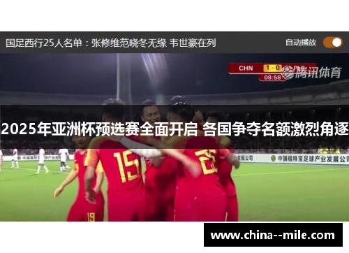 2025年亚洲杯预选赛全面开启 各国争夺名额激烈角逐